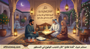 حكم الطلاق المعلق على شرط