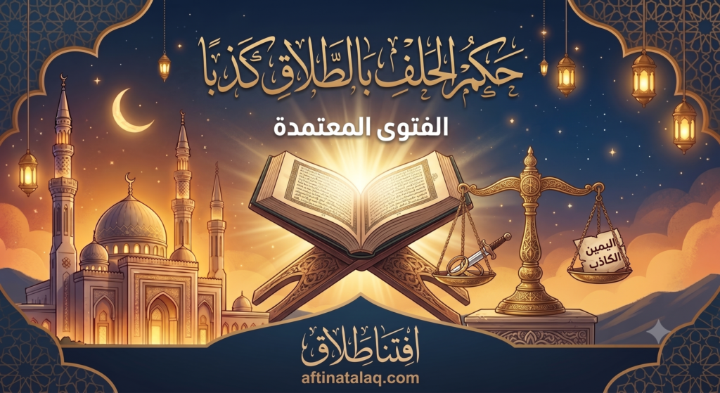 حكم الحلف بالطلاق كذبا