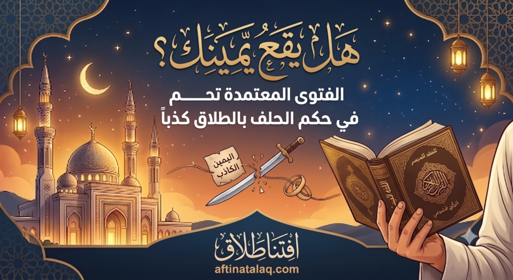حكم الحلف بالطلاق كذبا