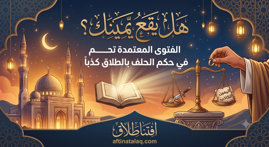 حكم الحلف بالطلاق كذبا