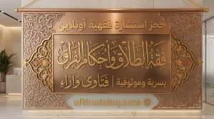 حجز استشارة فقهية أونلاين